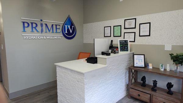 Our front desk where we greet you!