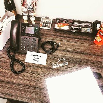VoIP Phone Setup #grandstream . IT Consulting and more We bring you the whole package!