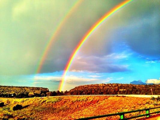 Double rainbow in the land of enchantment