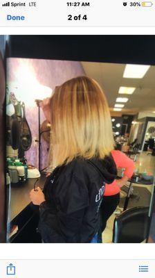 Mary Silva's finished work