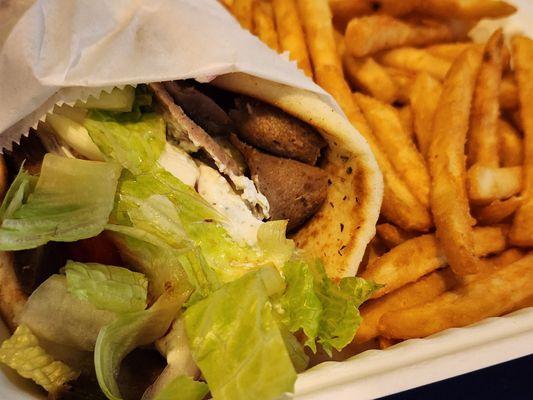 Gyro and Fries