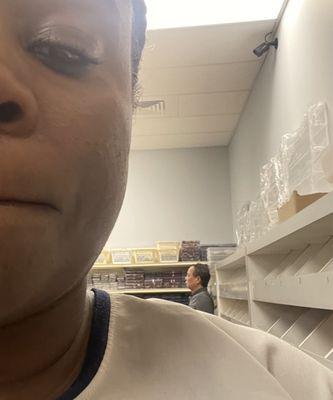 Following me around the store