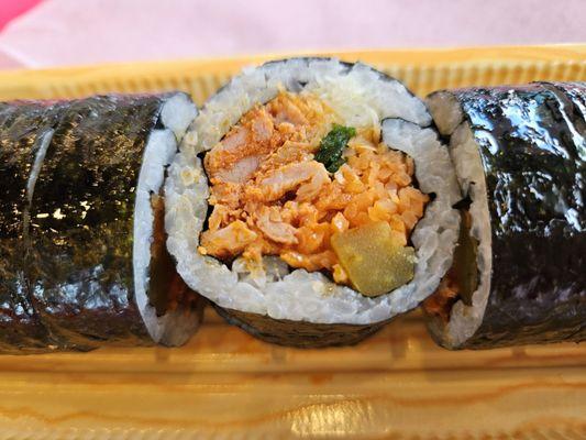 Spicy pork kimbap
