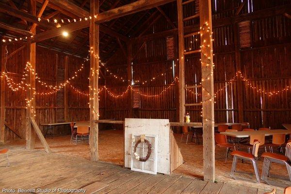 An example of an alter in our barn for a wedding.