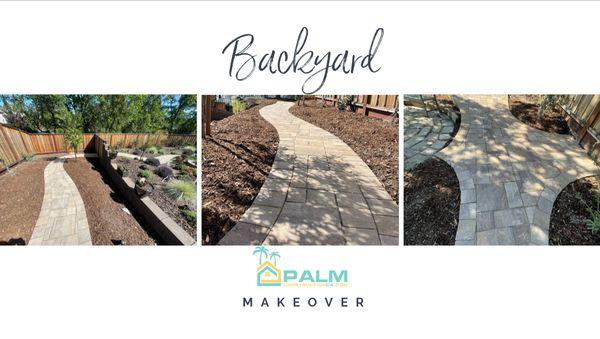 Backyard
Pavers
New Walk path