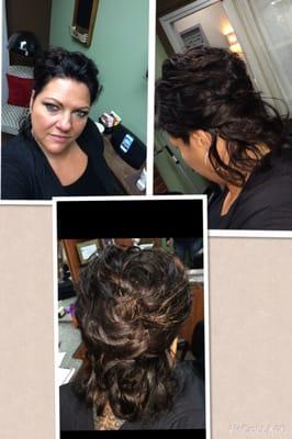 Fun messy updo :)