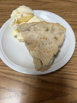 Homemade apple pear pie