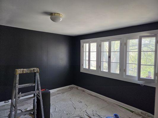 Master Bedroom during work.