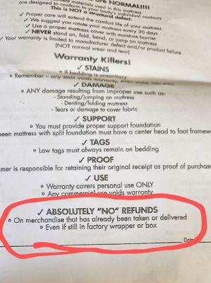 Extreme Discount Mattress Contract .