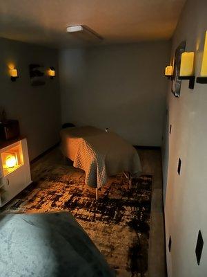 Set up for couples massage