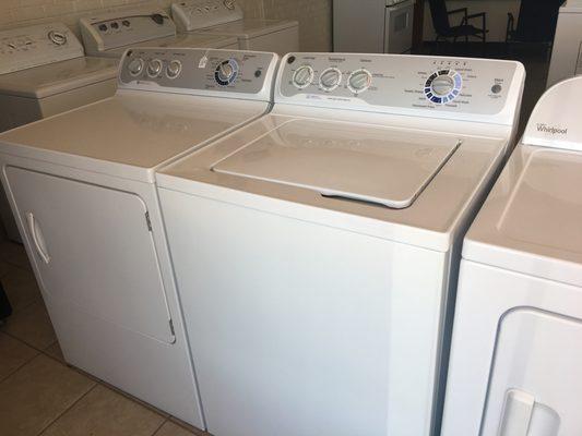 GE Washer Extra Large Capacity Stainless Steel Tub and Electric Dryer $689