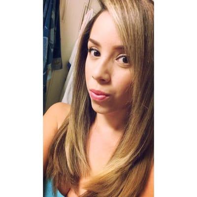 I was once a brunette and thanks to Tamar she gradually turned me into a blonde!