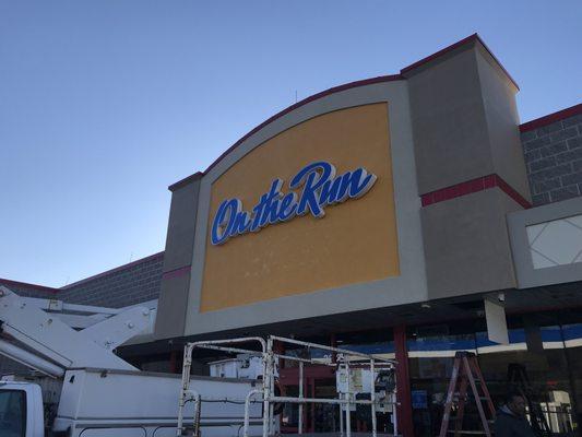 New name is finally up -