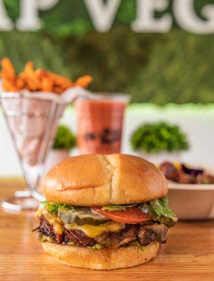 Our BBQ Jackfruit Burger