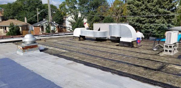 Repair work of modified