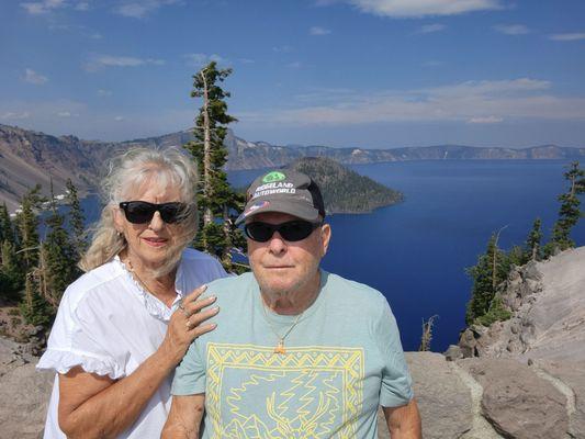 Verna and me at Crater Lake, OR