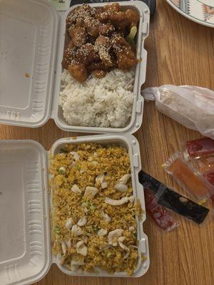 29. Chicken Fried Rice S2. Sesame Chicken