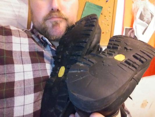 I have my favorite pair of Danners and I just need some new rubber slapped on them I just end I I would like a quote for that