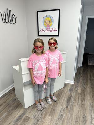 Natalie and Madison, these sweet twins, are leaving lice-free today. I'm thrilled to have assisted them.