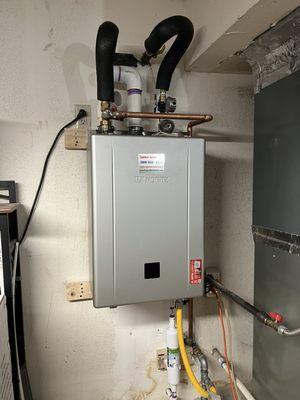 New tankless water heater