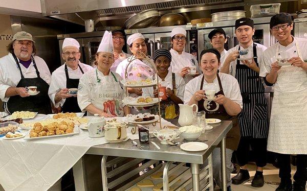 Afternoon tea in international pastry ckass