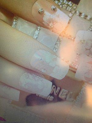 White nail nice manicure