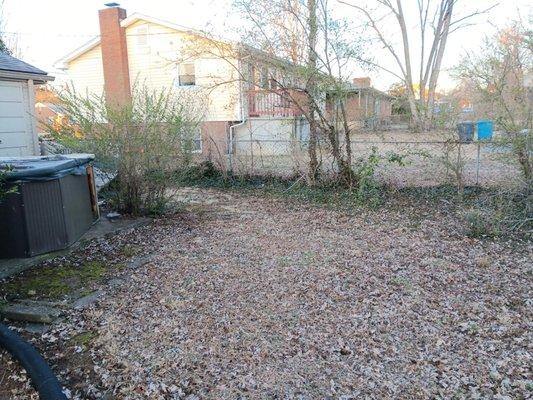 Yard before