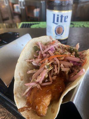 Crisp fish taco!