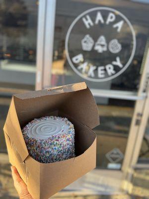 Cute 6 inch cake from Hapa Cupcakes 09.20.25
