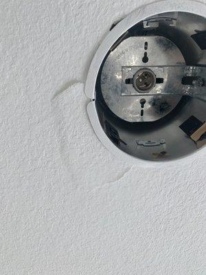 Broken areas in home