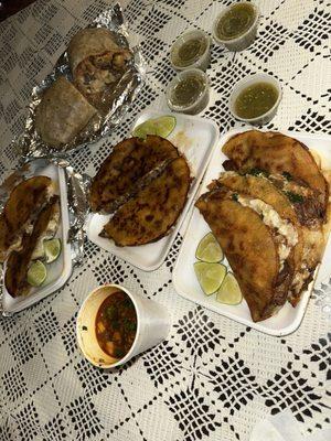 Queso birria/mulitas asada