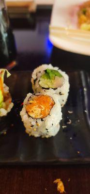 Spicy Salmon and Yellowtail Jalapeño Roll