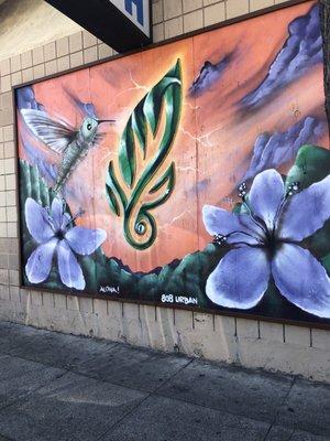 A bird is surprised by an intruder.