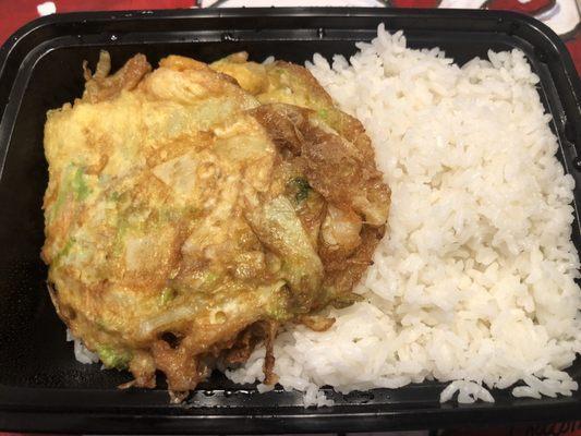 shrimp egg foo yeung before gravy