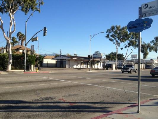 View of the market from across the street.