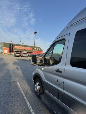 Harvest host parking