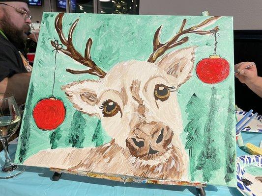 Paint & Sip class example @ Medusa