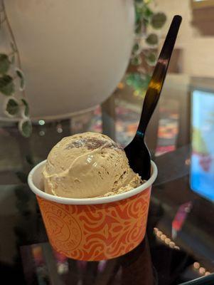 A deliciously rich scoop of Kauai Pie ice cream. My favorite Lappert's flavor.