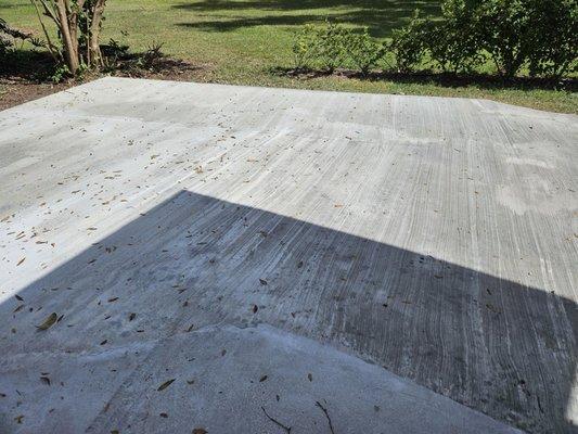 Concrete back patio destroyed by this company.
