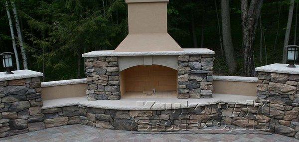 Natural Stone Fireplace in Cambrian Cream™