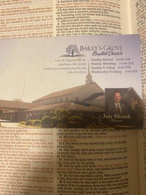 Bailey's Grove Baptist Church