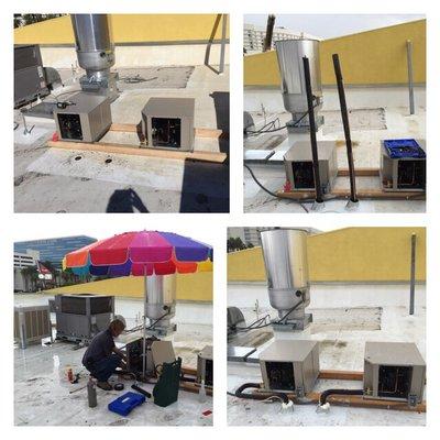 JTS getting it done even in the rain. New construction