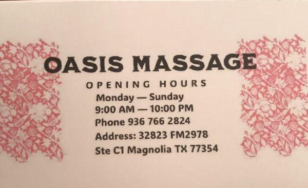 massage oasis