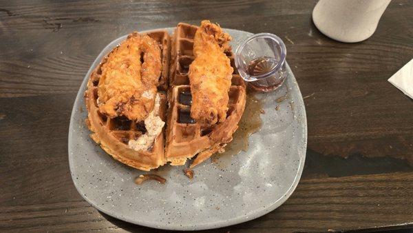 Chicken and waffles