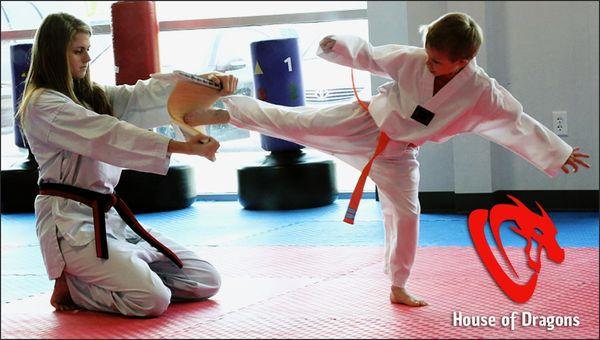 We focus on the personal-development aspects of martial arts, such as increasing self confidence, improving focus and concentration.