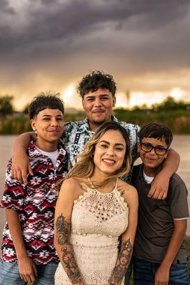 3 sons and mom photoshoot