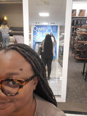 Great feeling when you are fresh from the Loctician.