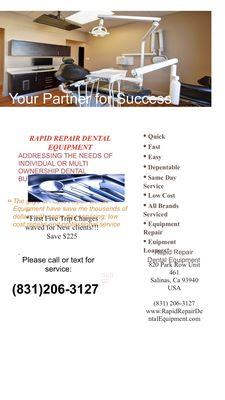 Rapid Repair Dental Equipment