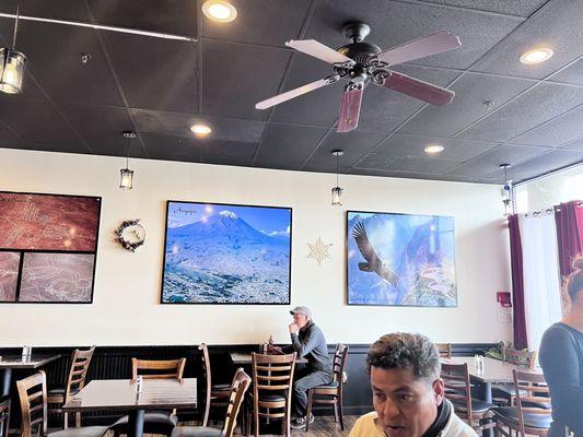 Inside right side of the restaurant