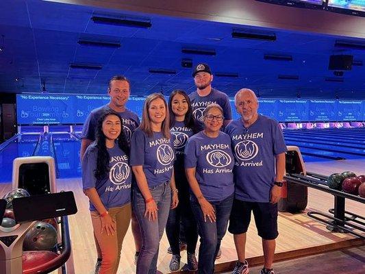 Bowling with the Clear Lake Chamber